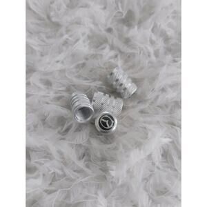 4x Silver Tire Valve Stem Caps for Mazda Model Aluminum Alloy Leakproof Car